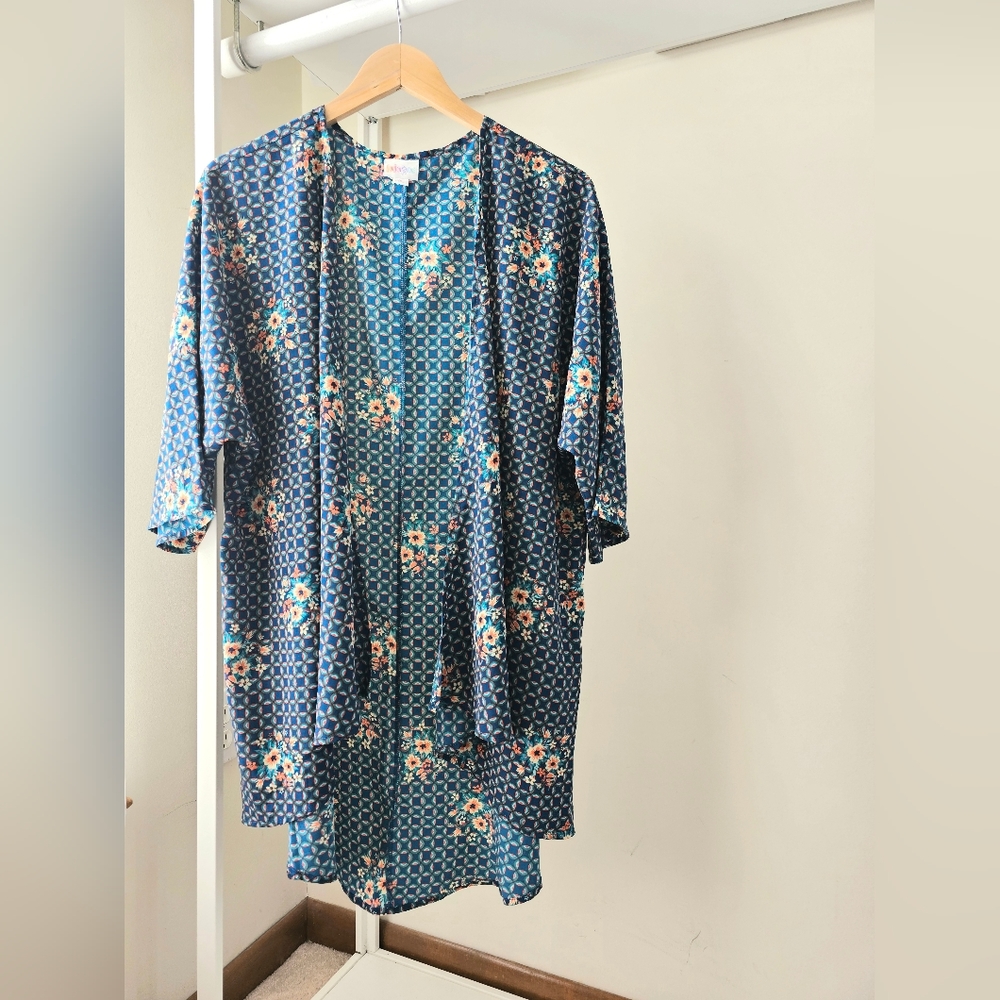 Lularoe Floral Print Kimono